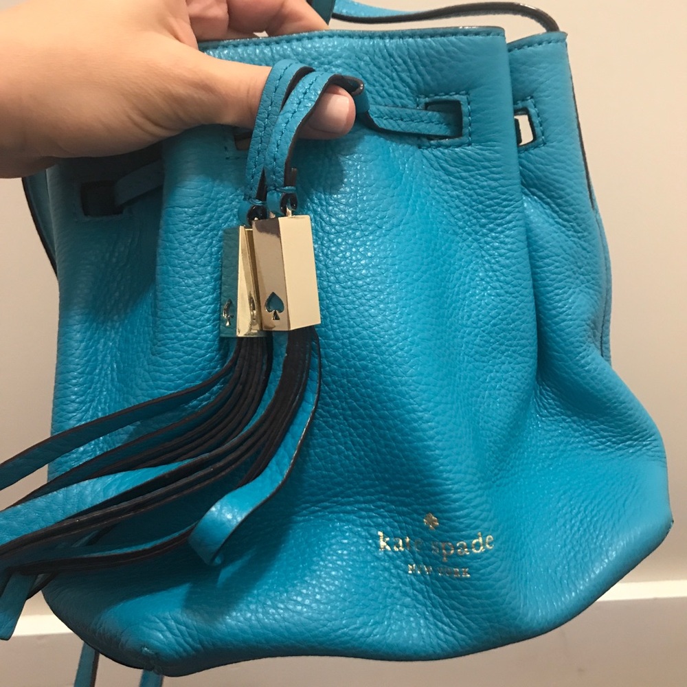 Kate Spade cross body mini bucket bag